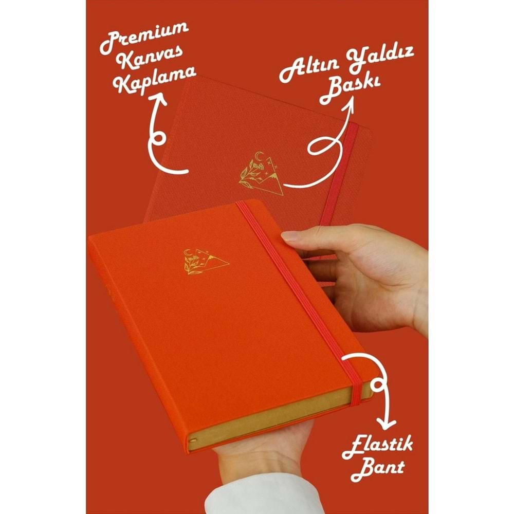 Victoria'S Journals Bujo Kraft Defter Keten 96 Yp. Turuncu