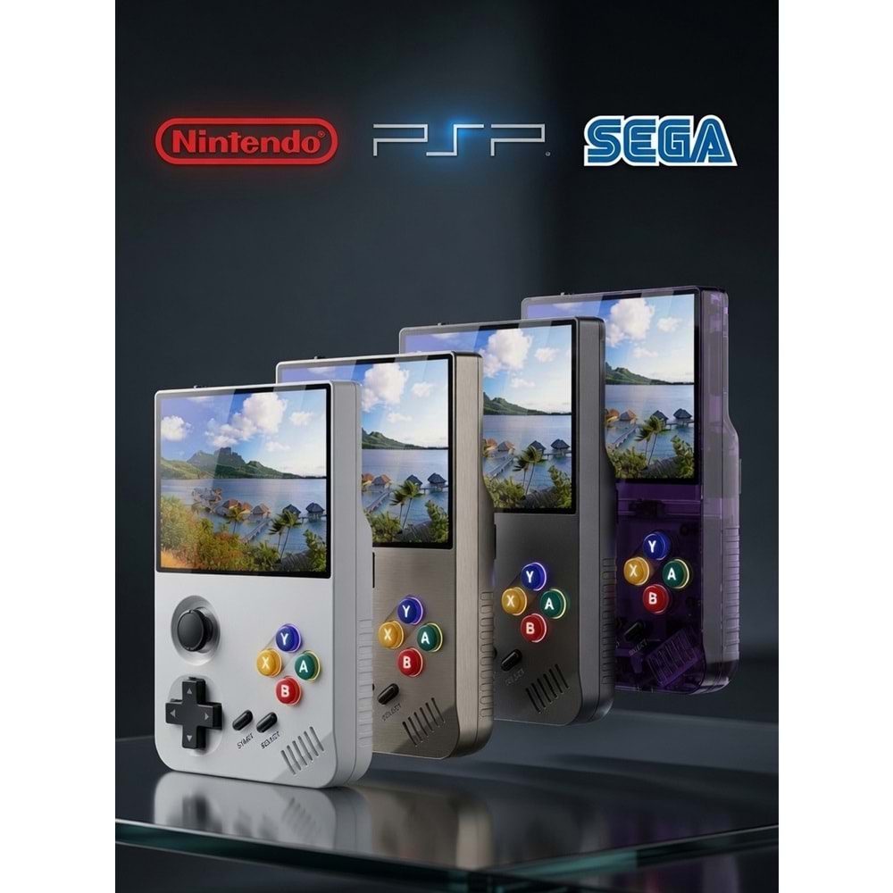Retro Arcade Cep Konsolu 3.5 İnç Ekranlı 3000 mAh Taşınabilir Oyun Cihazı – HDMI HD Çıkış Destekli