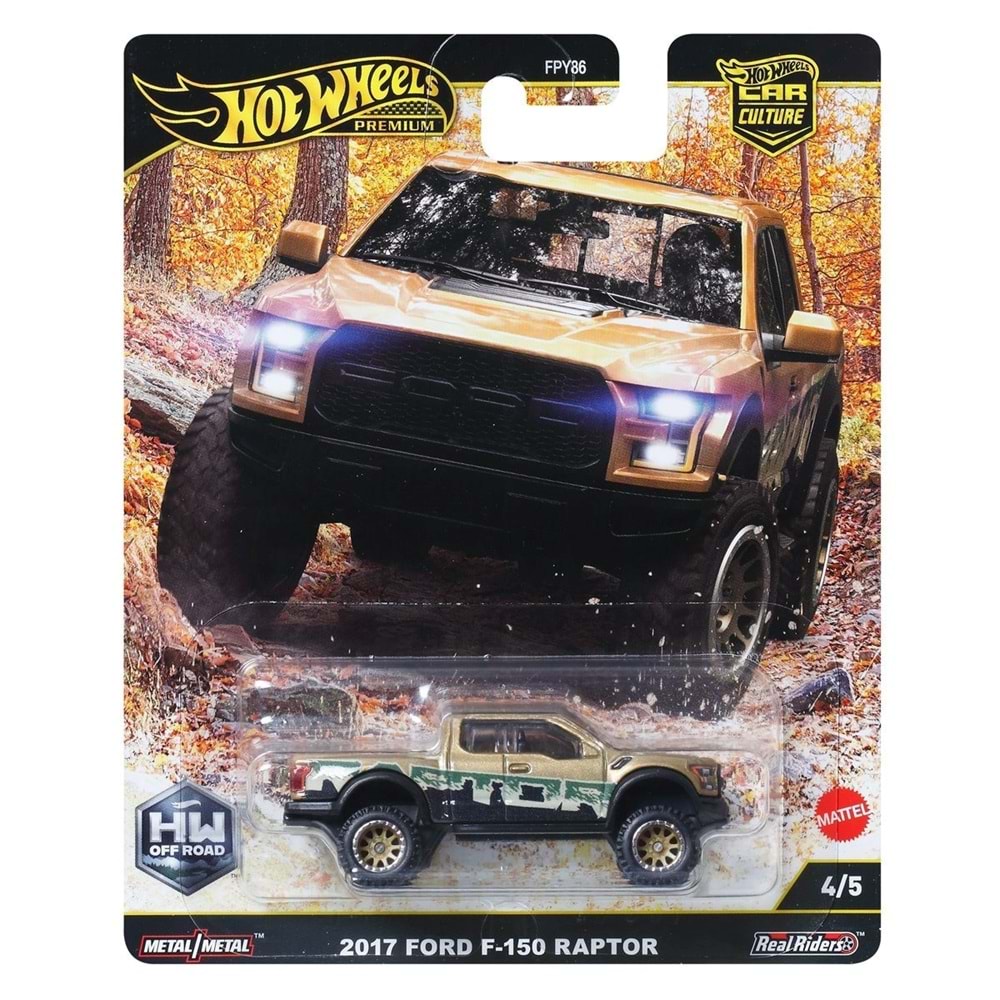 Hot Wheels Premium Car Culture HW Off Road 2017 Ford F-150 Raptor