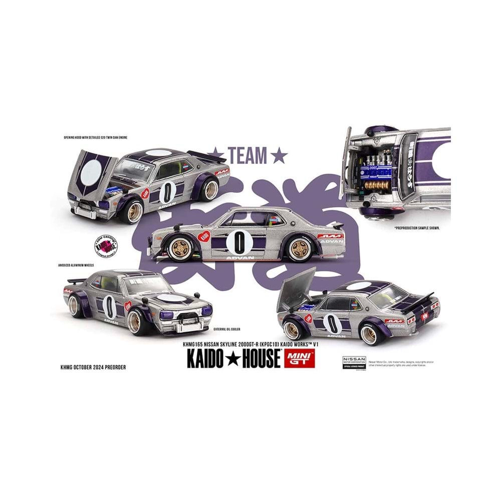 Mini GT 1/64 [KaidoHouse x MiniGT] Nissan Skyline 2000GT-R (KPGC10) Kaido Works V1