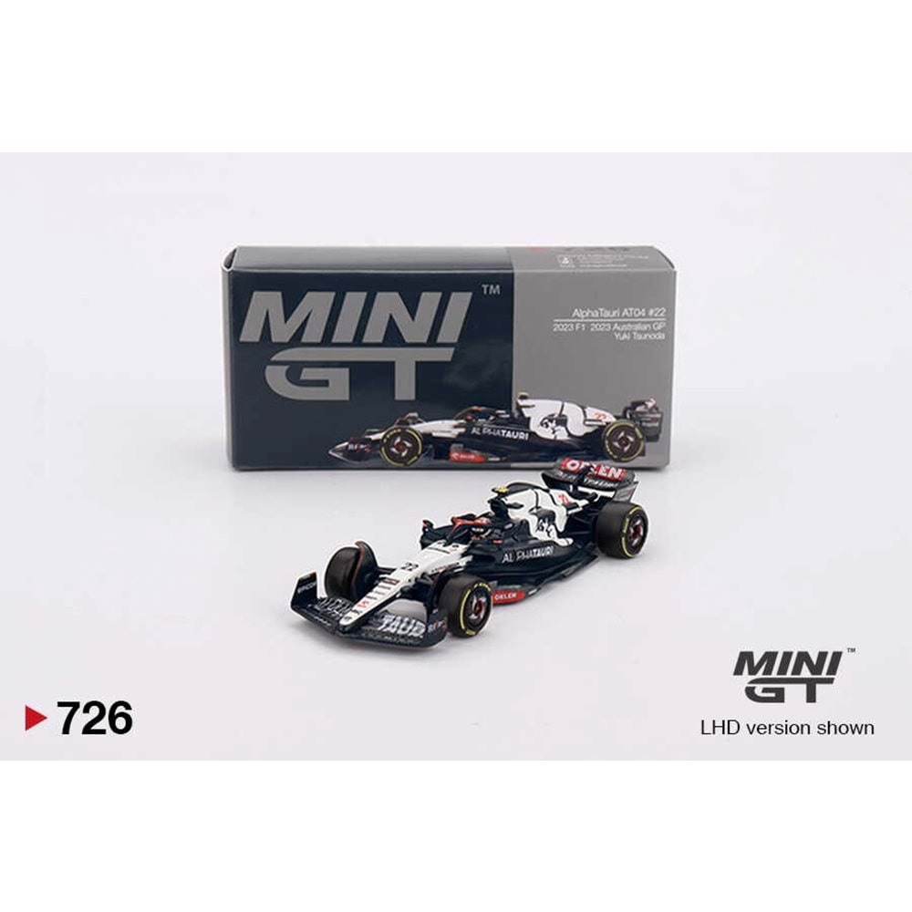 Mini GT 1/64 AlphaTauri AT04 #22 Yuki Tsunoda 2023 F1 2023 Australian GP