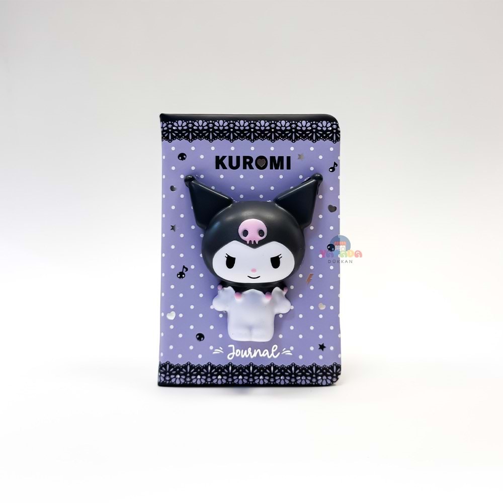 Victoria's Journals Kuromi Squishy Günlük . A6. 192 sf. 100 gr. Renkli sflar. 12 li Displey