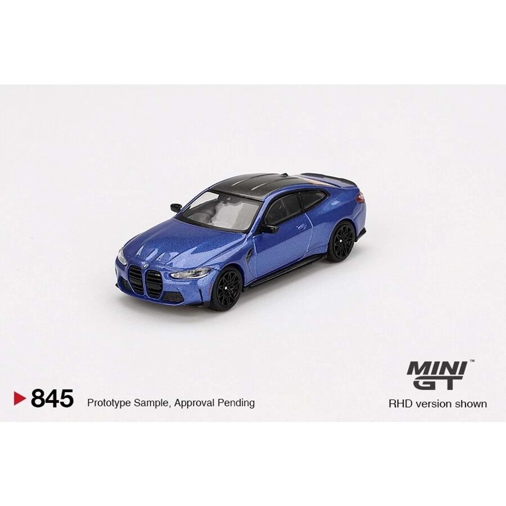 Mini GT #845 1/64 BMW M4 Competition (G82) Portimao Blue RHD Model