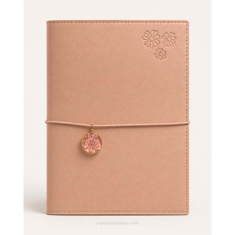 Victoria’s Journals Mekanizmalı Vegan Deri Kapaklı Defter 160 Sayfa - Taba