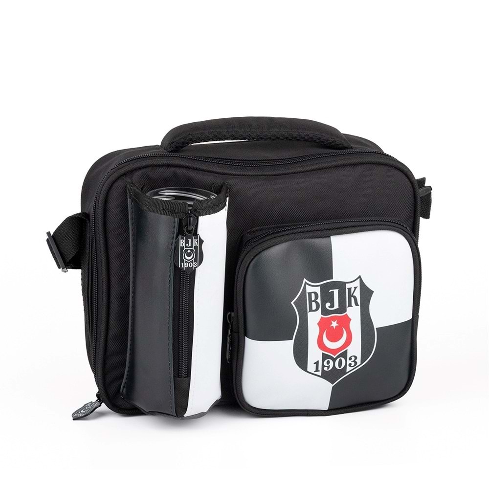 Me Beşiktaş Bjk 1903 Logo Desenli Seuni Deri Beslenme Çantası - 25362 -