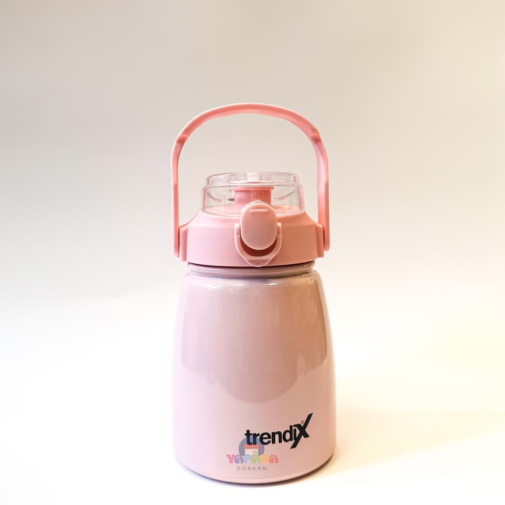 Trendix Çelik İçli Termos Matara 850 Ml.Pembe
