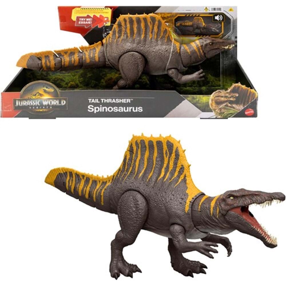 Mattel Jurassic World Rebirth Tail Thrasher Spinosaurus