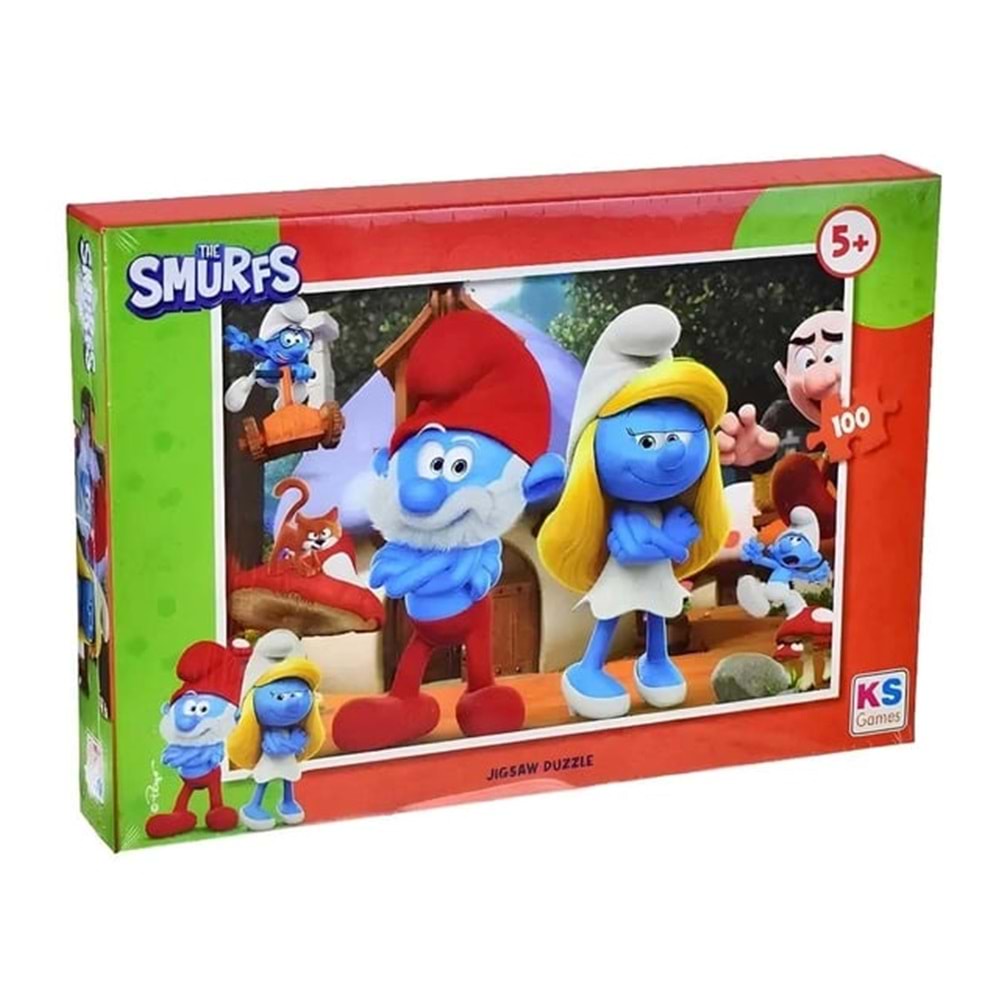Ks Games Smurf 100 Parça Puzzle - Ks Games Puzzle