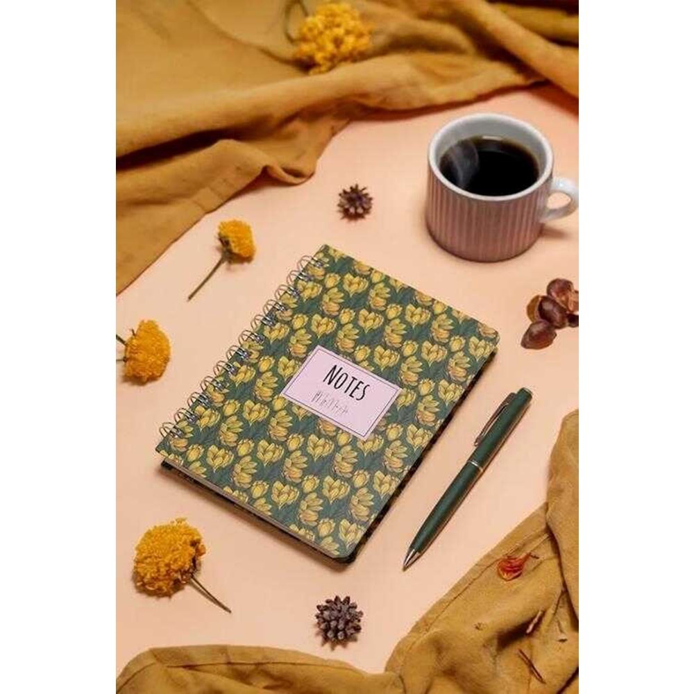 My Mia Art Magnolia-Mini 12x17 256 Sayfa Yarı Sert Kapak Defter