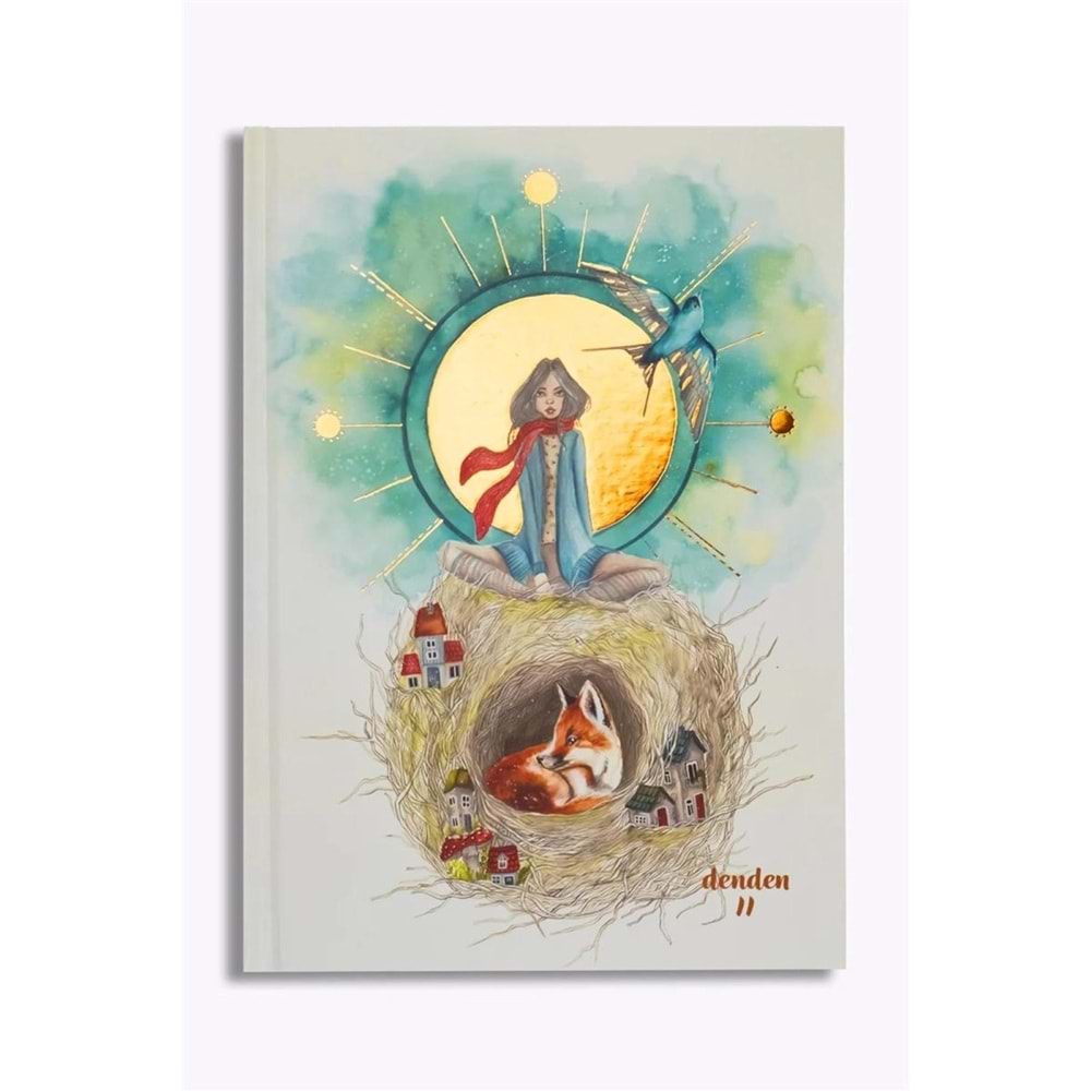 Denden 17 x 24 Yuva Çizgili Sert Kapak Butik Defter