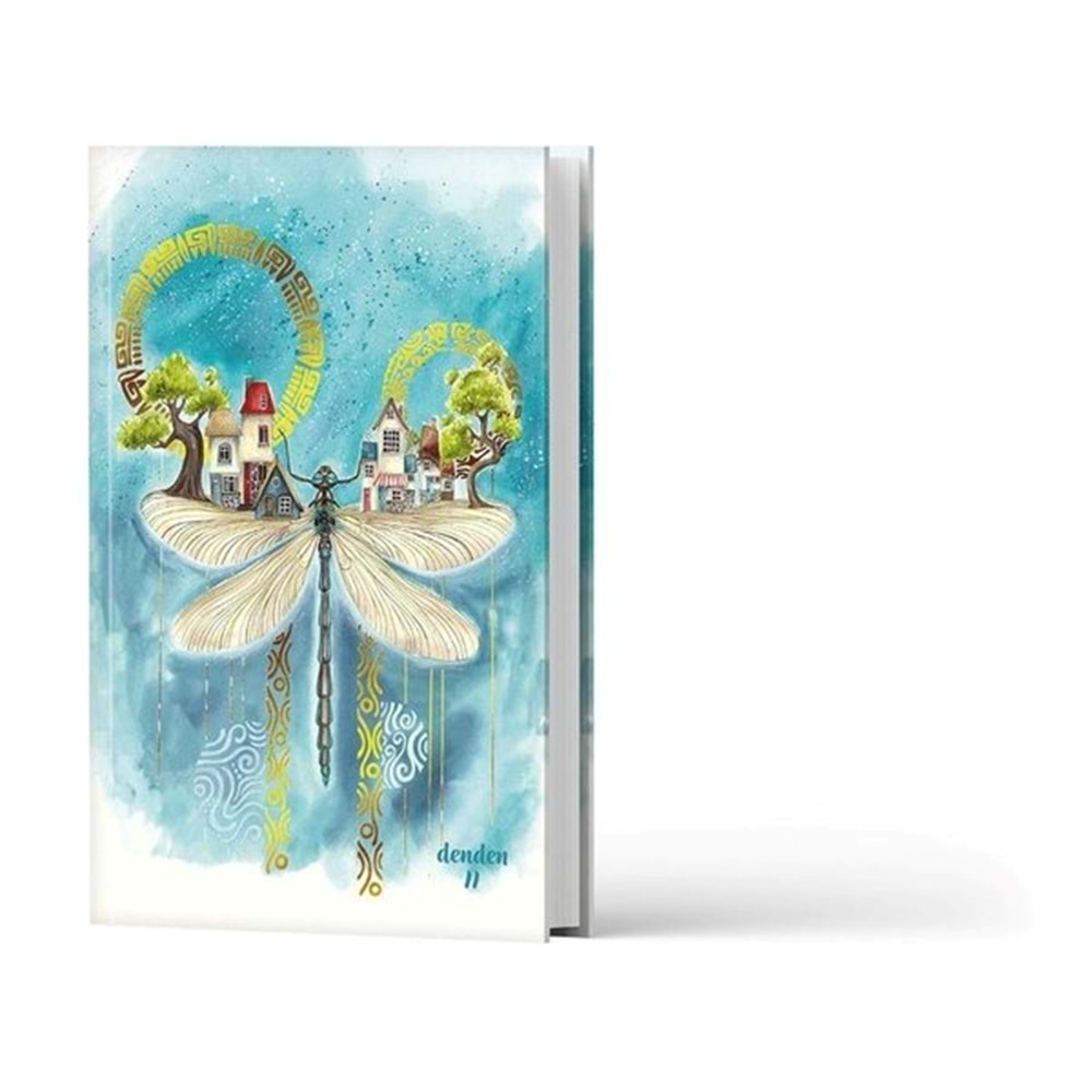 Denden 17 x 24 Umudun Aşkı Çizgili Sert Kapak Butik Defter