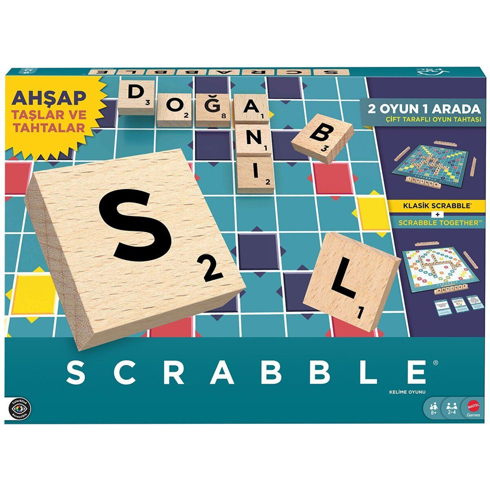 Scrabble Orijinal Ahşap İkisi Bir Arada Türkçe BJ-16JLJ64