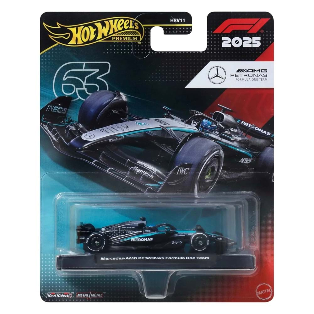 Hot Wheels Premium Formula 1 Yarış Arabası Mercedes Amg Petronas #63
