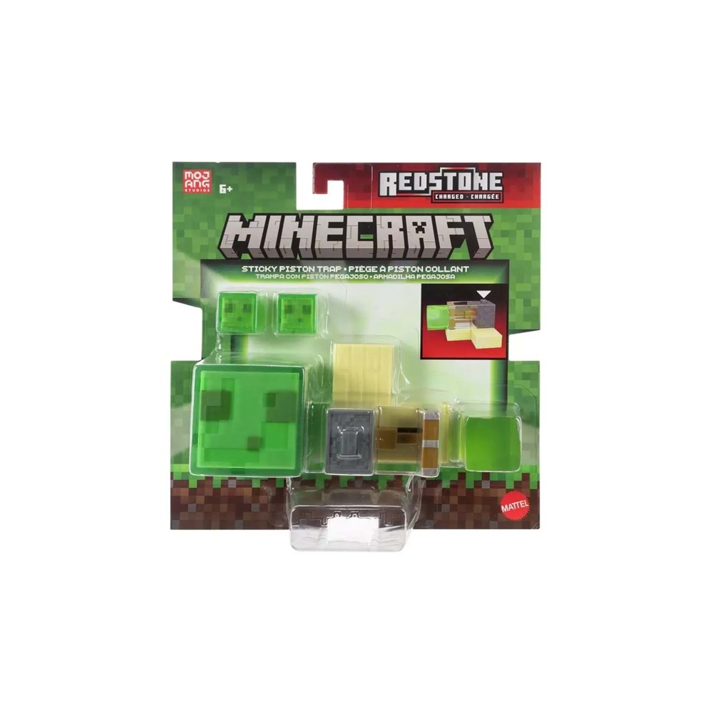 Minecraft Redstone Charged Sticky Piston Trap Set Figures791/8298