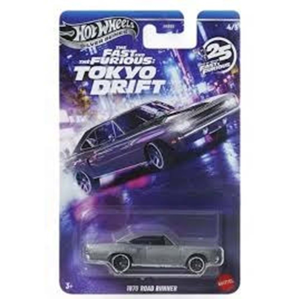 Hot Wheels 2025 Silver Fast & Furious Tokyo Drift 1970 Road Runner
