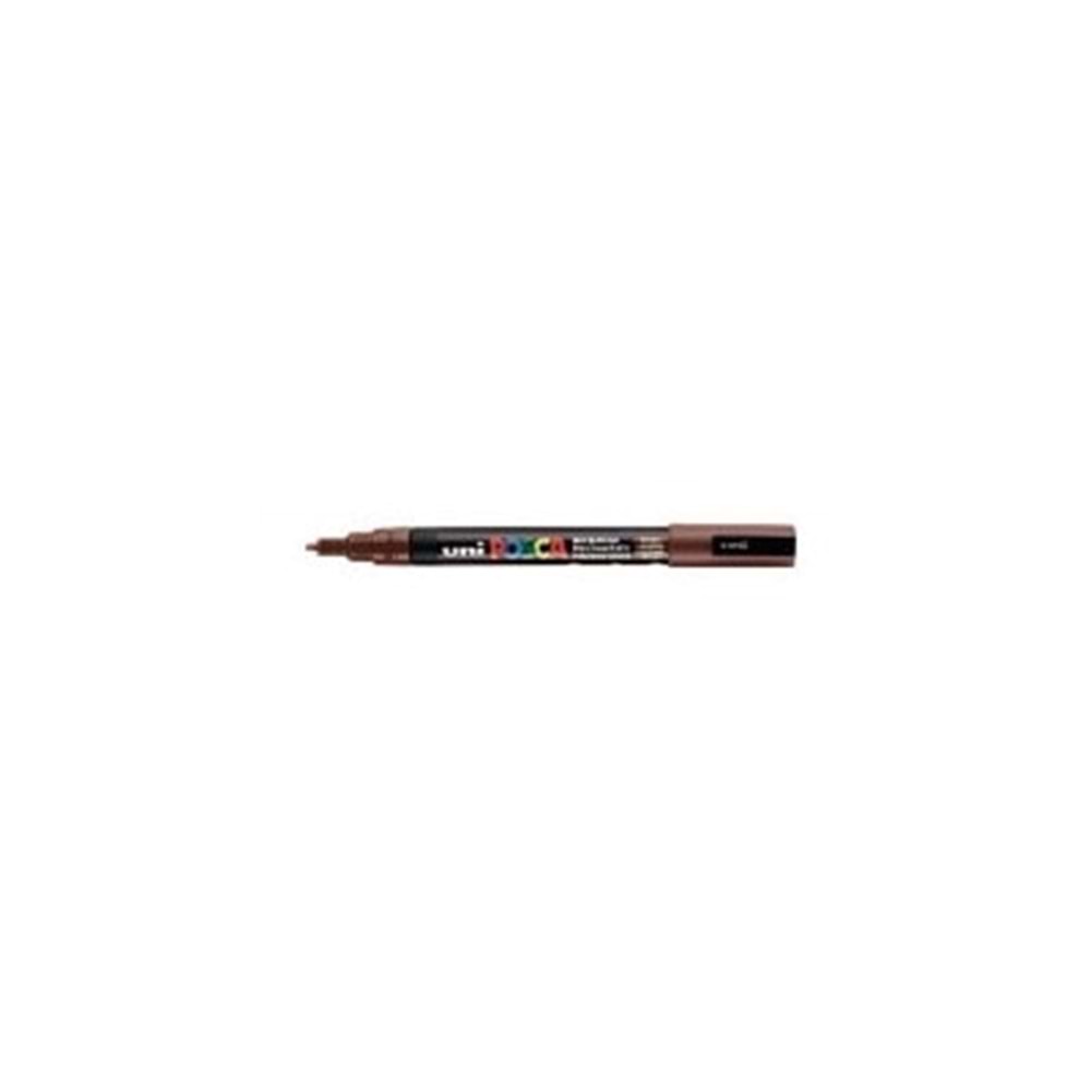 Uni Posca Marker Pc-3m Fine 0.9-1.3 Mm Brown