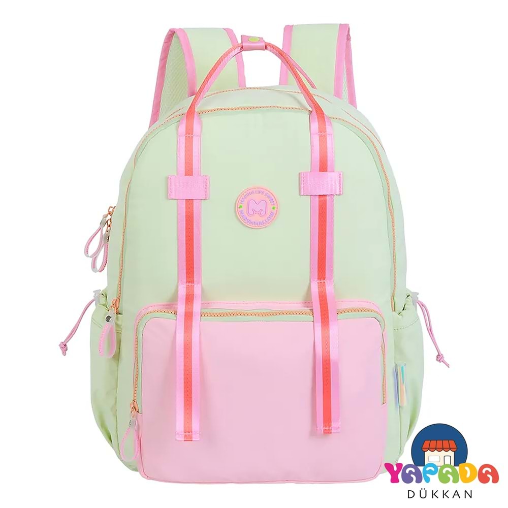 Marshmallow Fresky Lime 65521 43 x 33 x 16 cm Laptop Bölmeli Yeşil Okul Sırt Çantası