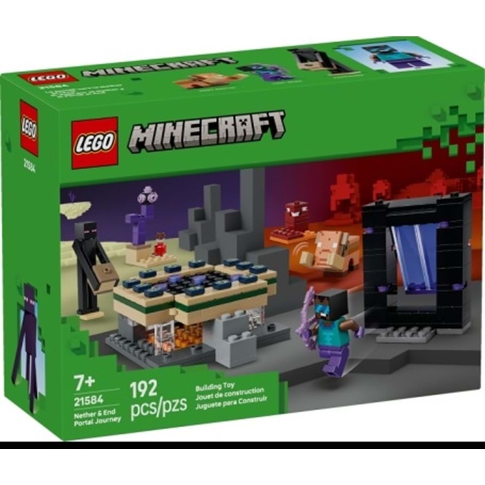 Lego Minecraft Nether ve End Geçidi Yolculuğu 21584