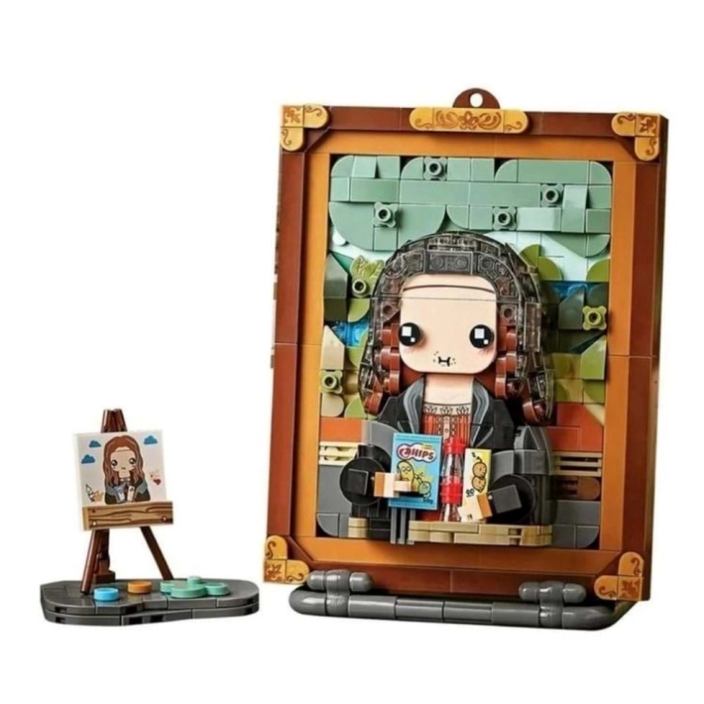 Loz Lego creative Serisi Davinci Monalisa Şövale Figürlü Ve Tablo 604 Parça Lg-1286 Vagon Life
