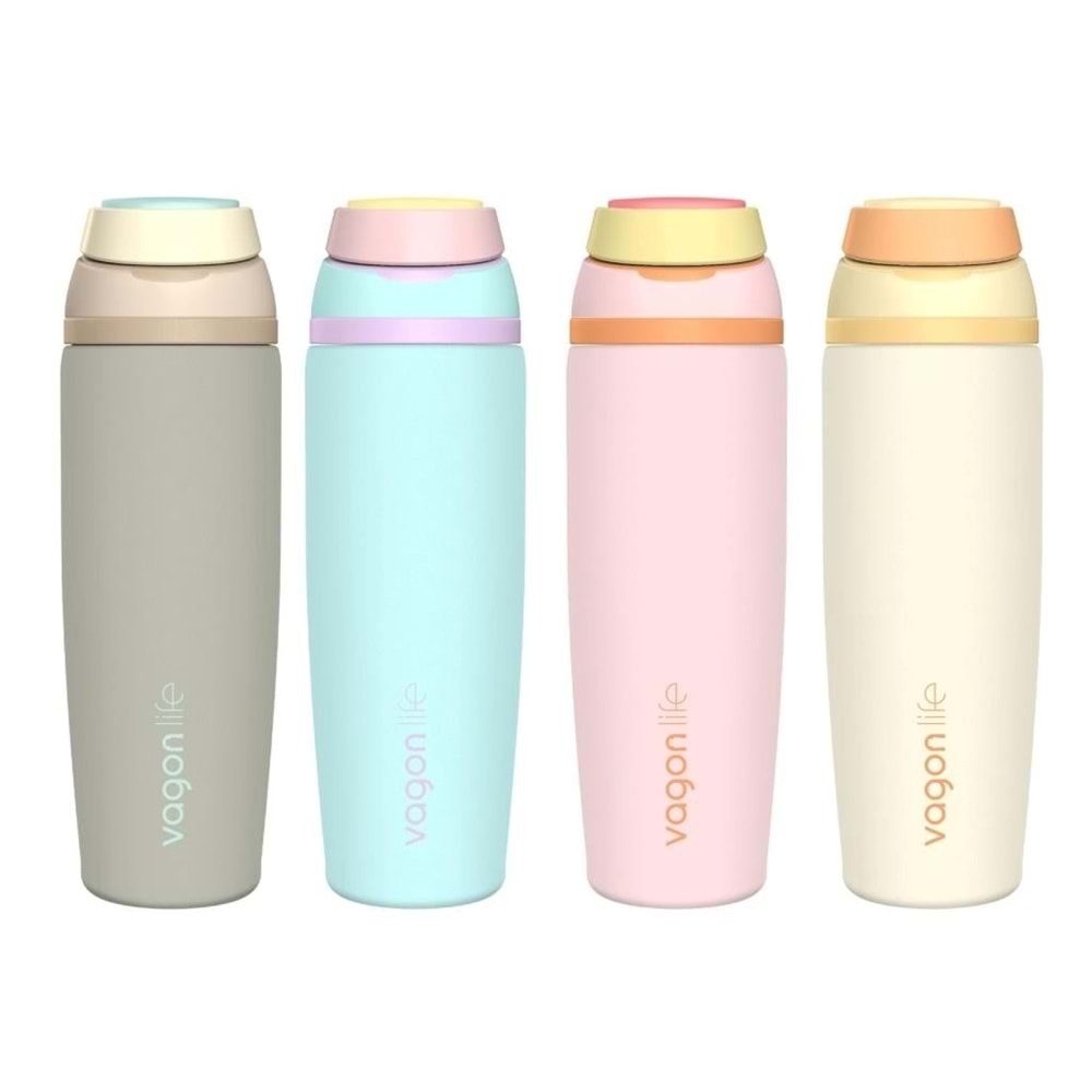 Vagonlife 800 ml Çelik Termos Kulplu Sızdırmaz Pipetli 4 Renk