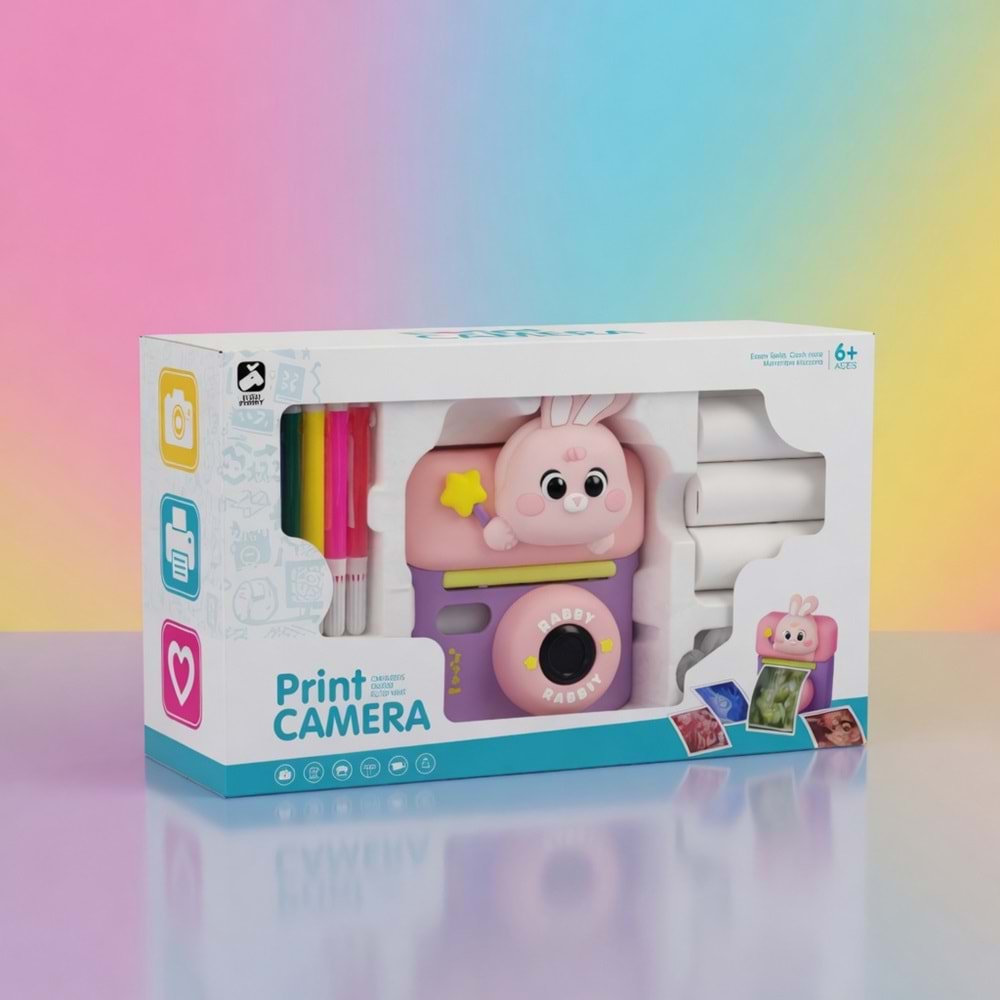 MagicPrint Rabby Pembe Instant Print Fotoğraf Makinesi Aysıma-112