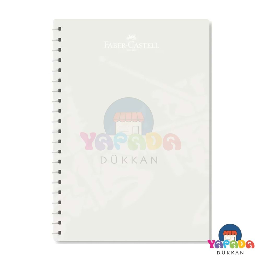 Faber-Castell GenZ PP Kapak Spiralli A4 100 Yaprak Kareli Defter Karma Desen 8684897034007
