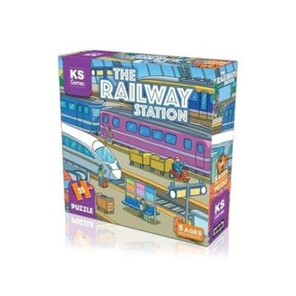 Ks Puzzle 12 Parça The Railway Station Pre-School Puzzle