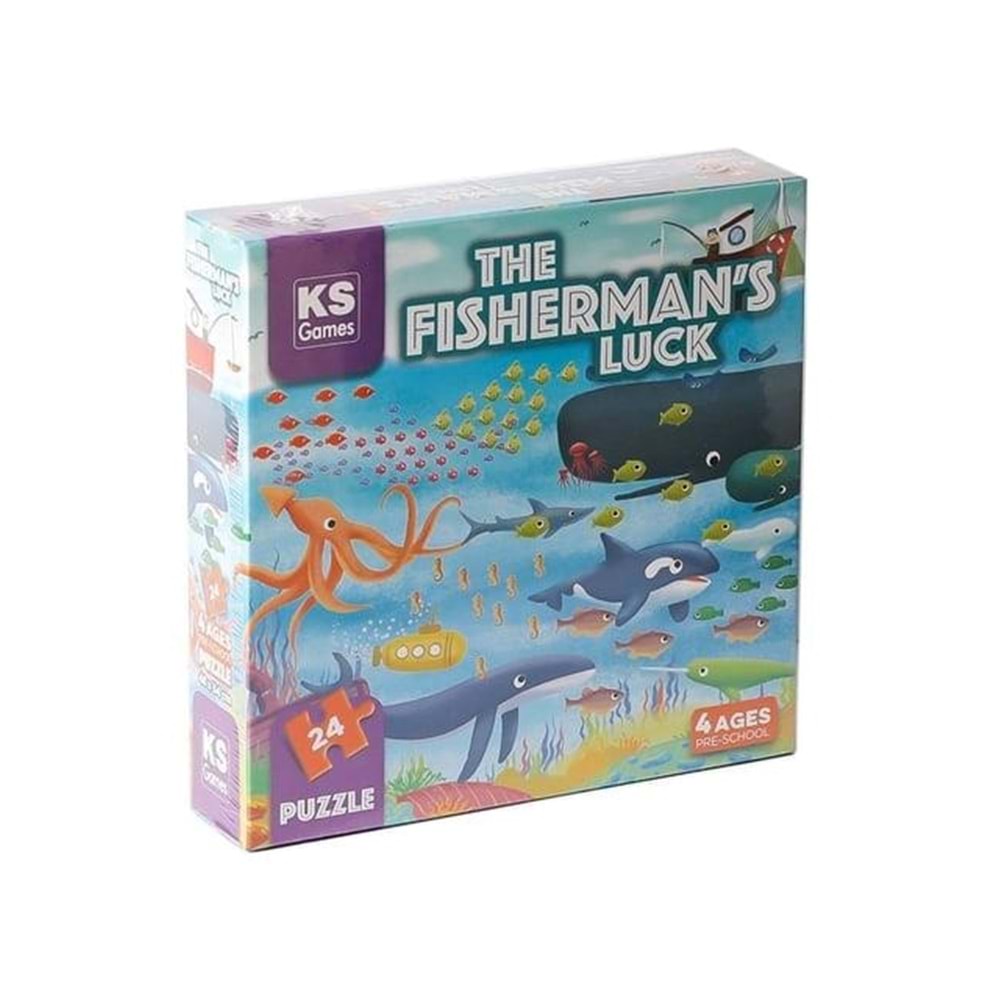 Ks Puzzle 12 Parça The Fisherman S Luck Pre-School Puzzle