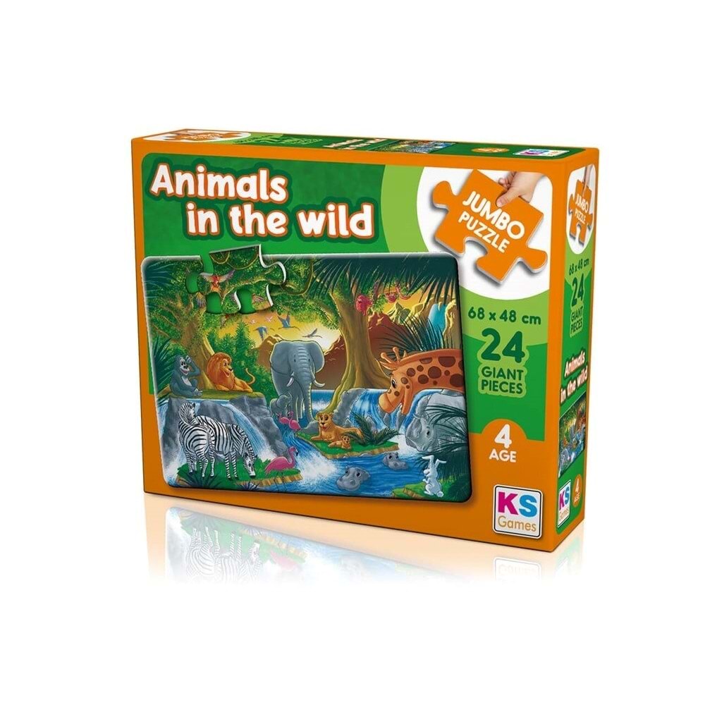 Ks Puzzle Animal İn The Wild Jumbo Puzzle 24 Parça