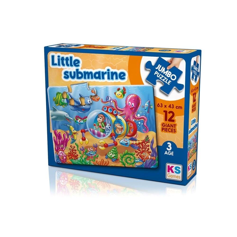 Ks Puzzle Little Submarine Jumbo Puzzle 12 Parça