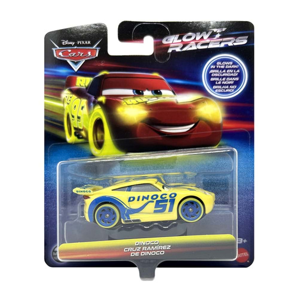 Disney Pixar Cars Karanlıkta Parlayan Yarışçılar Tekli Araç (C)