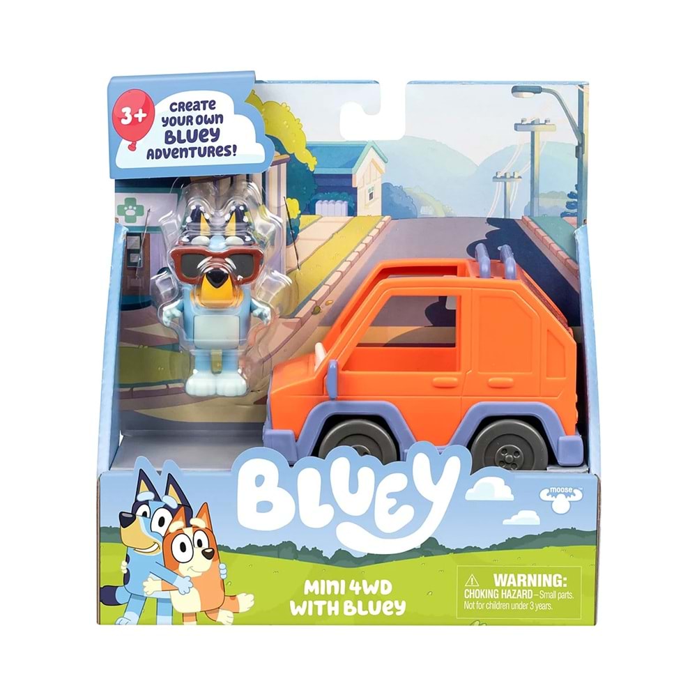 Moose Toys Bluey Figürü ve 4x4 Araç Seti