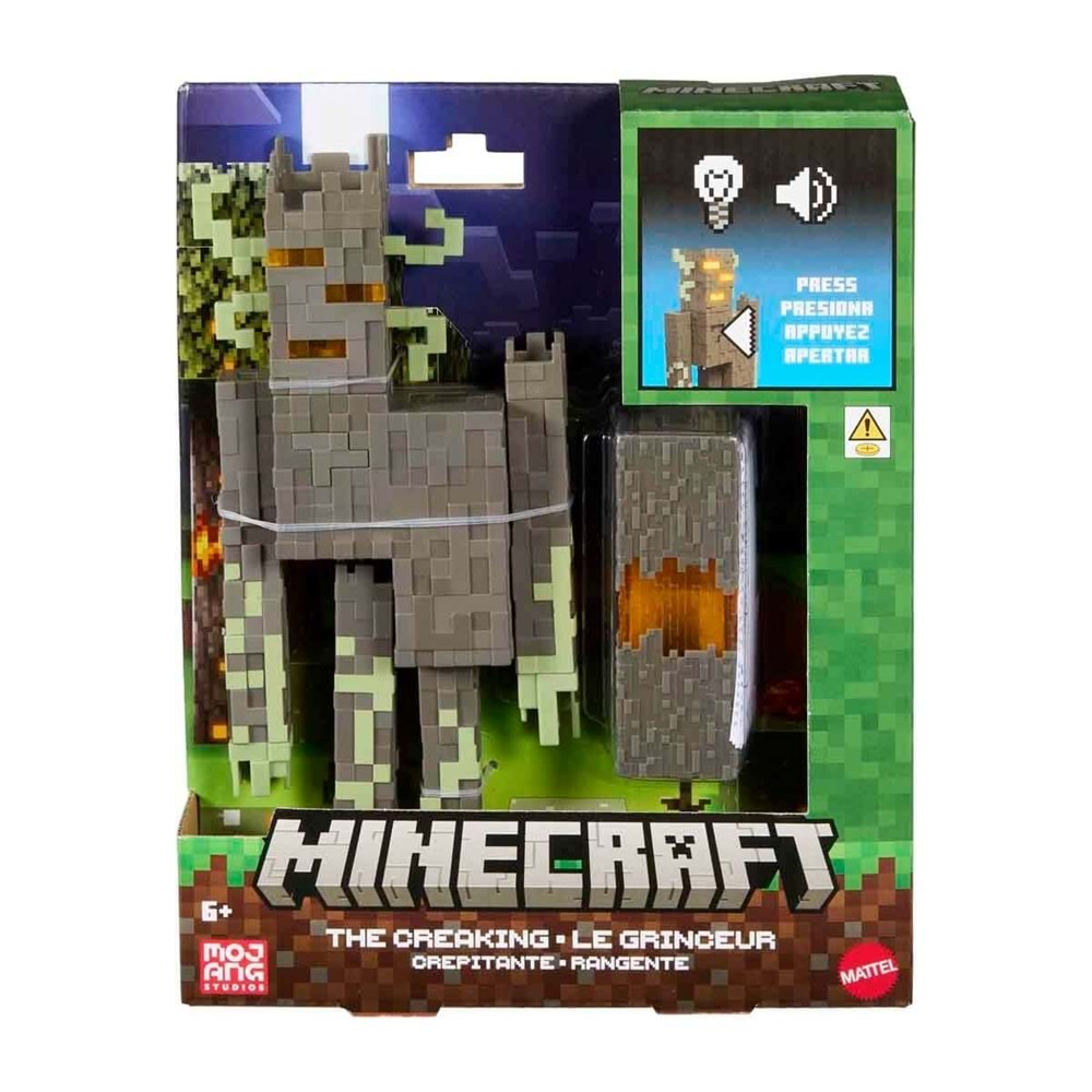 Mattel Minecraft Sesli ve Işıklı The Creaking Figür (JKR45)