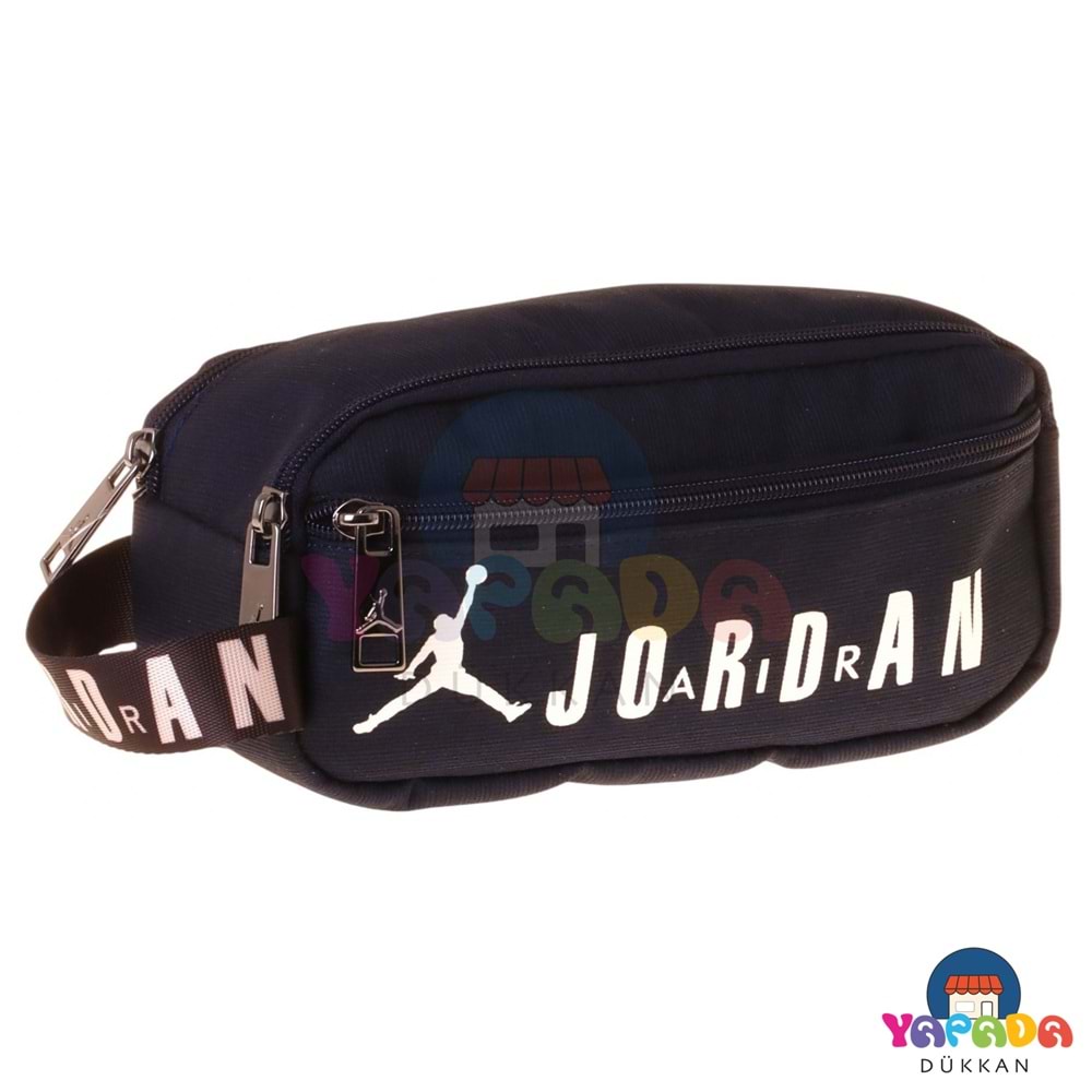 Jordan Air Cleveland Navy Blue Q3173 1,8 L 10 x 21 x 9 cm Üç Bölmeli Suya Dayanıklı Lacivert Kalem Çantası