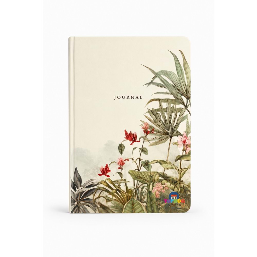 Victoria’s Journals Smyth Art Vegan Deri Defter 100 gr 120 Yaprak - Tropikal Botanik Desen