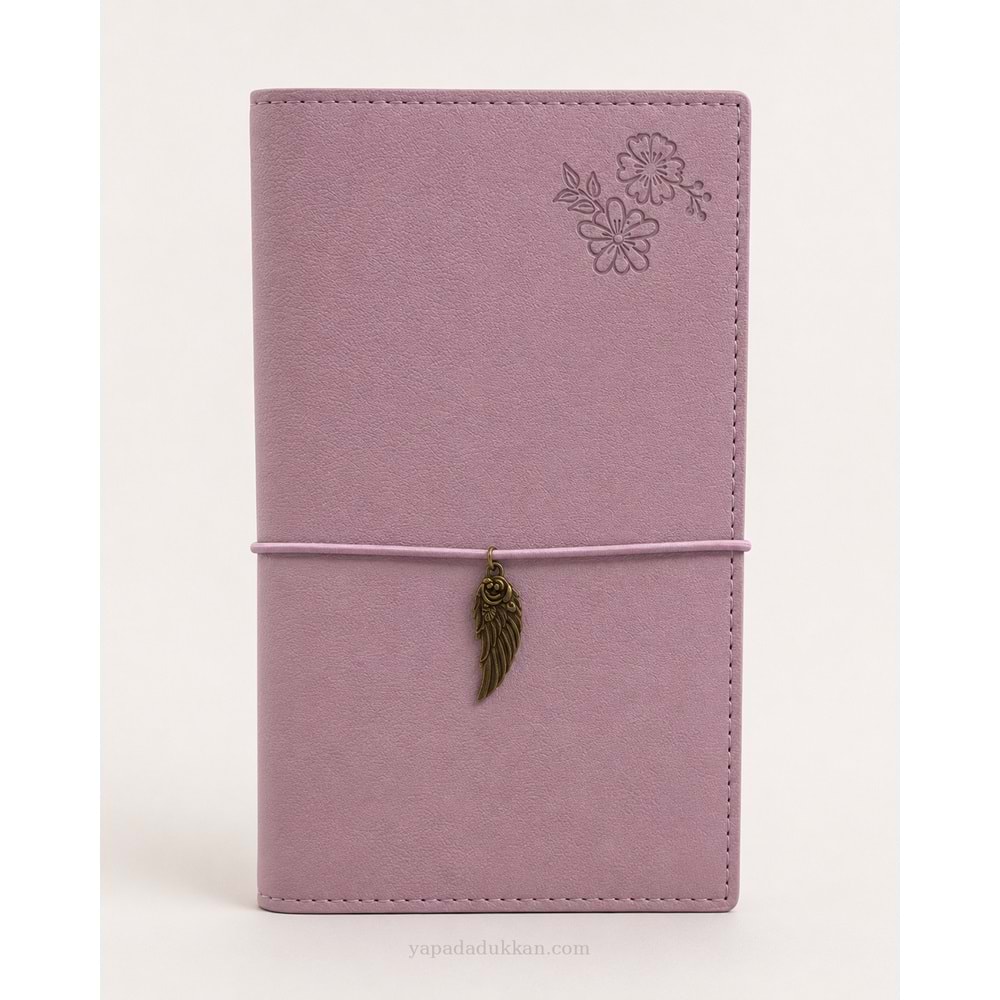 Victoria’s Journals Smyth Art Vegan Deri Defter 100 gr 120 Yaprak - Kuşlu Botanik Desen