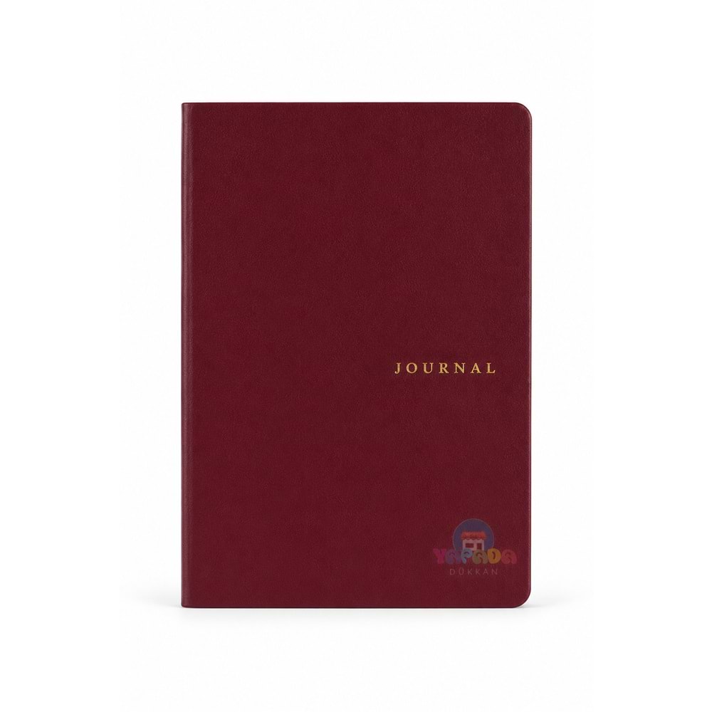 Victoria’s Journals Smyth Art Vegan Deri Defter 100 gr 120 Yaprak - Düz Bordo