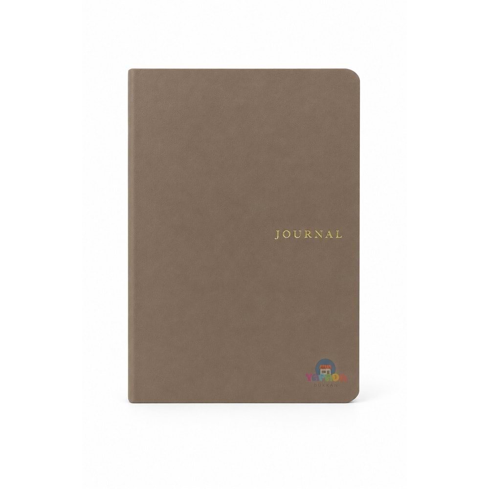 Victoria’s Journals Smyth Art Vegan Deri Defter 100 gr 120 Yaprak - Düz Vizon Kahve