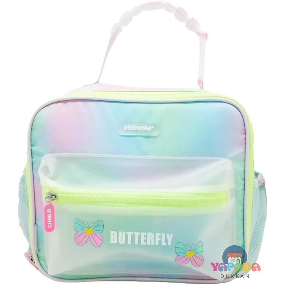 Chımola Butterfly Yeşil-Pembe Beslenme Çantası Chm-Bs0025-3