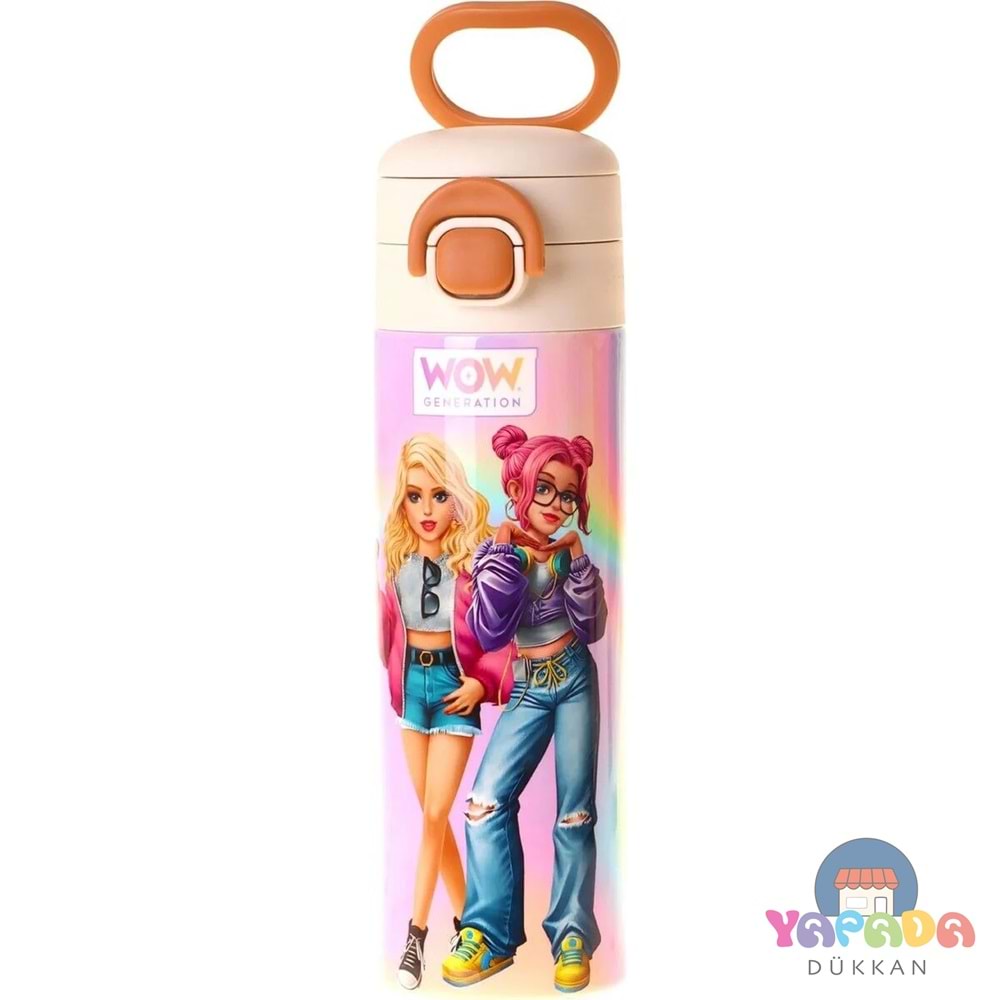 Wow Generation W6067 Sound Çok Renkli 520 ml SUS316 Paslanmaz Çelik Çift İçim Kilitli Termos Matara