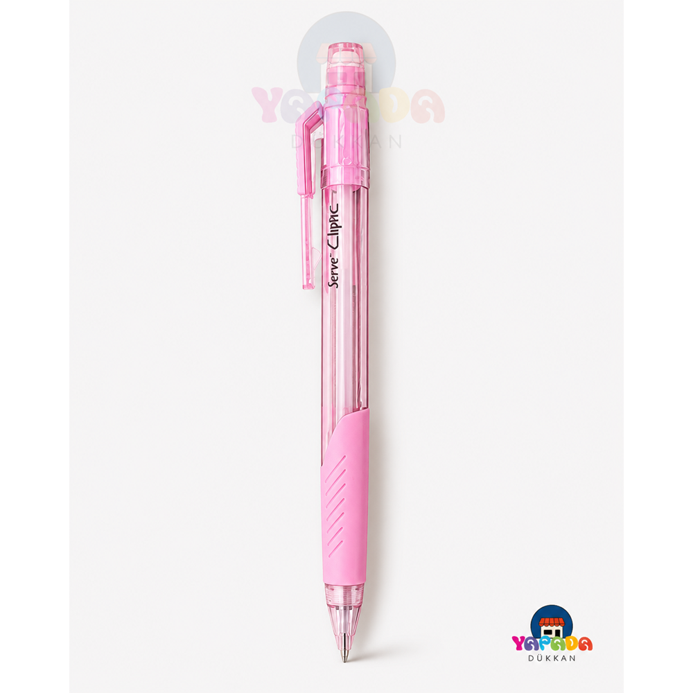 Serve Cliptic 0.7 mm Mekanik Kurşun Kalem Toz Pembe