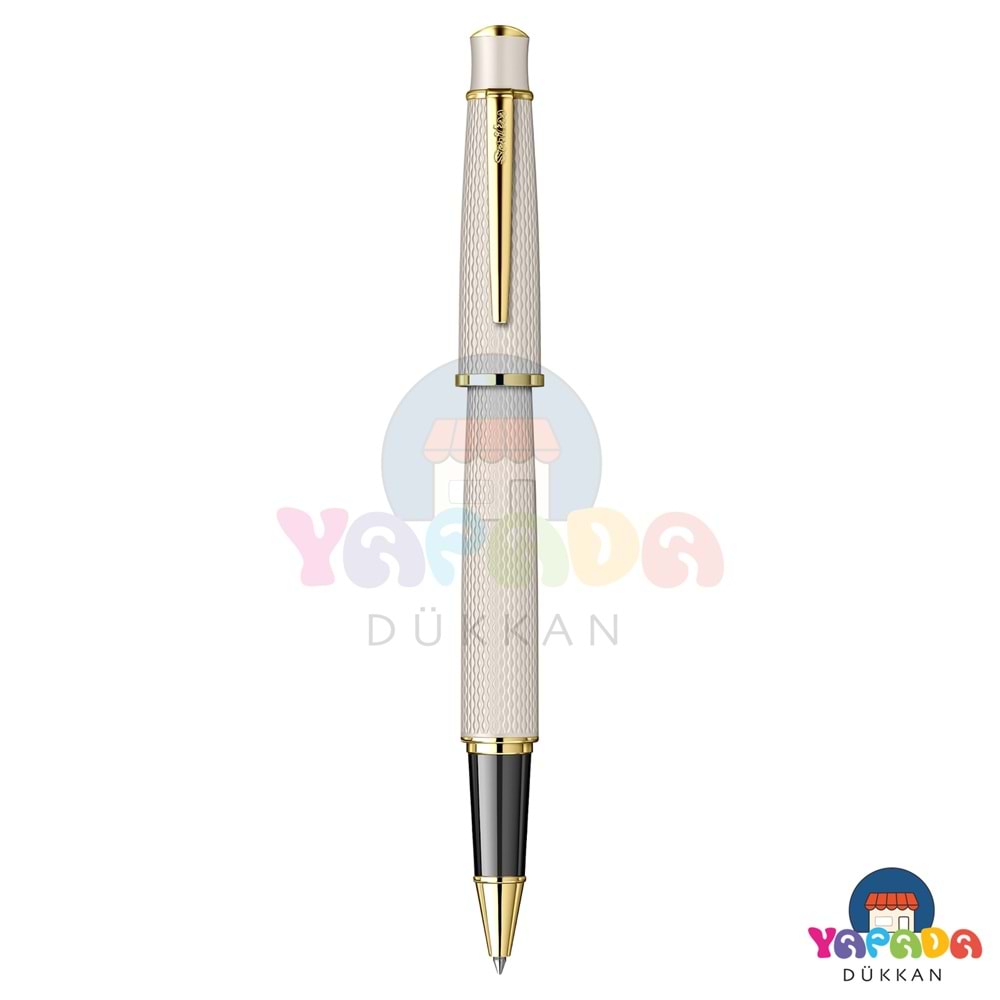 Scrikss Chic 620 T00SADD620059A Kumbeji Altın Metal Gövdeli Mavi Refilli Lüks Kutulu Roller Kalem