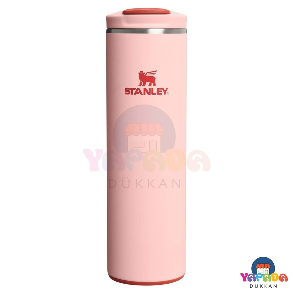 Stanley The Transit Fliptop 10-13062-0050 470 ml AeroLight 18/8 Çelik Sızdırmaz Şeftali Pembesi (Peach Rose) Termos Bardak