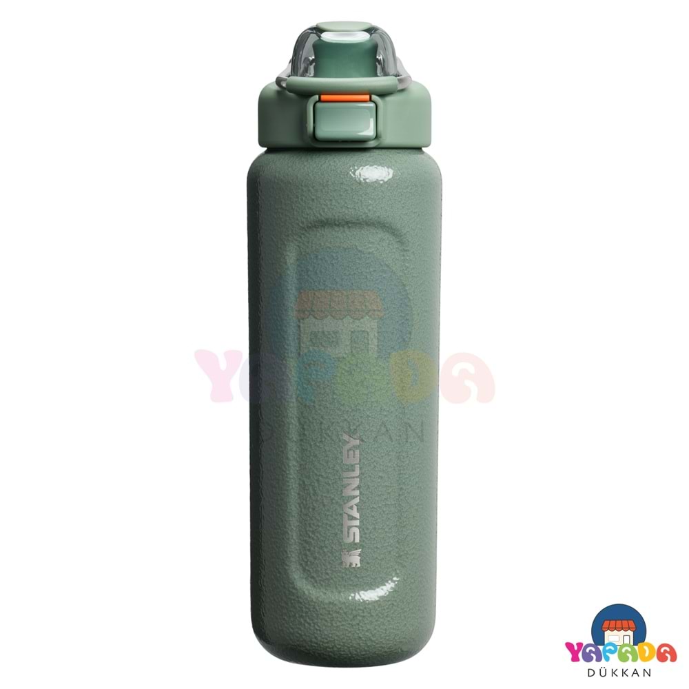 Stanley Wellspring 10-13111-0113 700 ml 18/8 Çelik Düğmeli Yeşil (Hammertone Green) Termos Matara