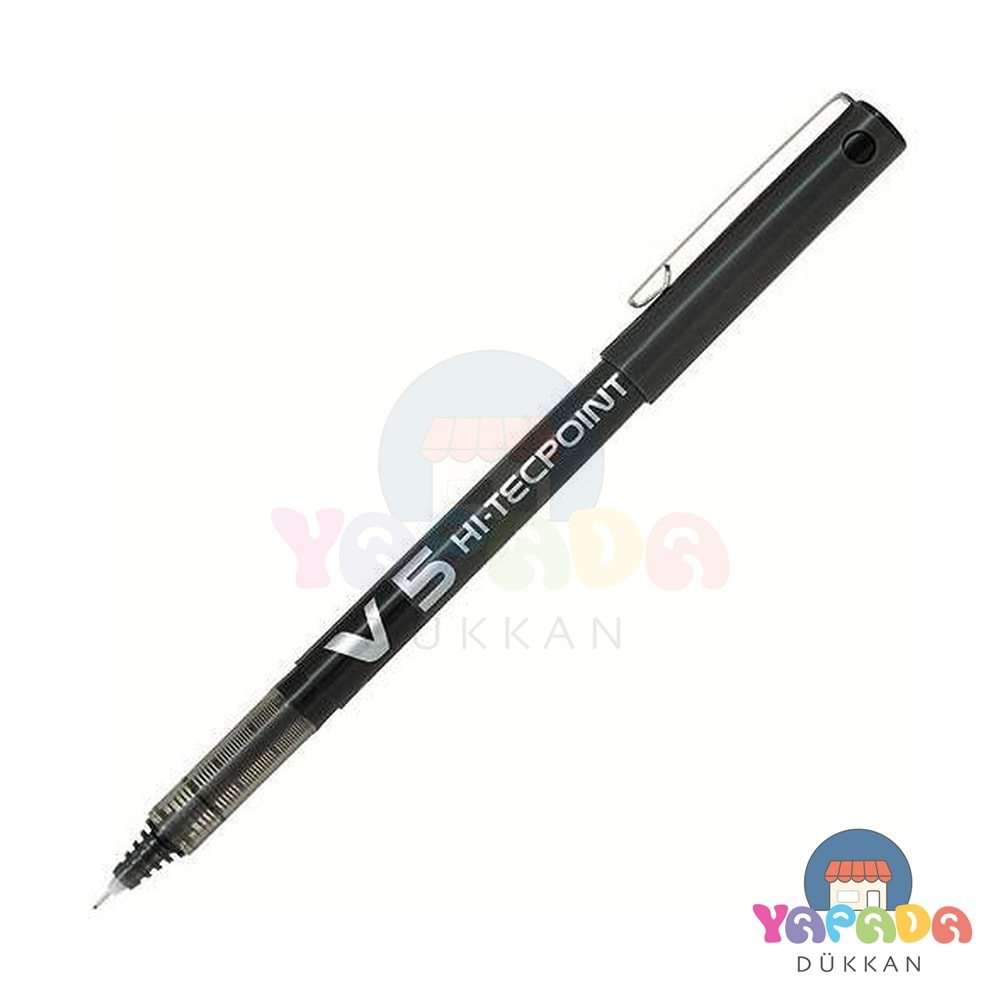 Pilot Hi-Techpoint V5 Tükenmez Kalem Siyah