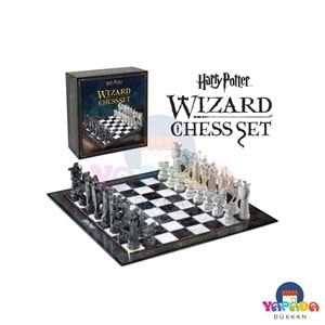 The Noble Collection Harry Potter Büyücü Satrancı Koleksiyonluk Satranç Seti – 32 Detaylı Figürlü , Lisanslı