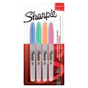 Sharpie Fine Permanent Marker Pastel Renkler 4 lü Blister