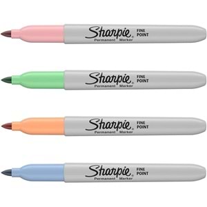 Sharpie Fine Permanent Marker Pastel Renkler 4 lü Blister