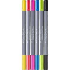 Faber Castell Goldfaber Aqua Çift Uç Markör 6lı Dual Markers