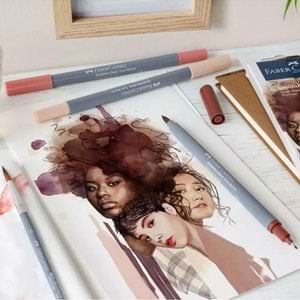 Faber Castell Goldfaber Aqua Çift Uç Markör 6lı Potrait